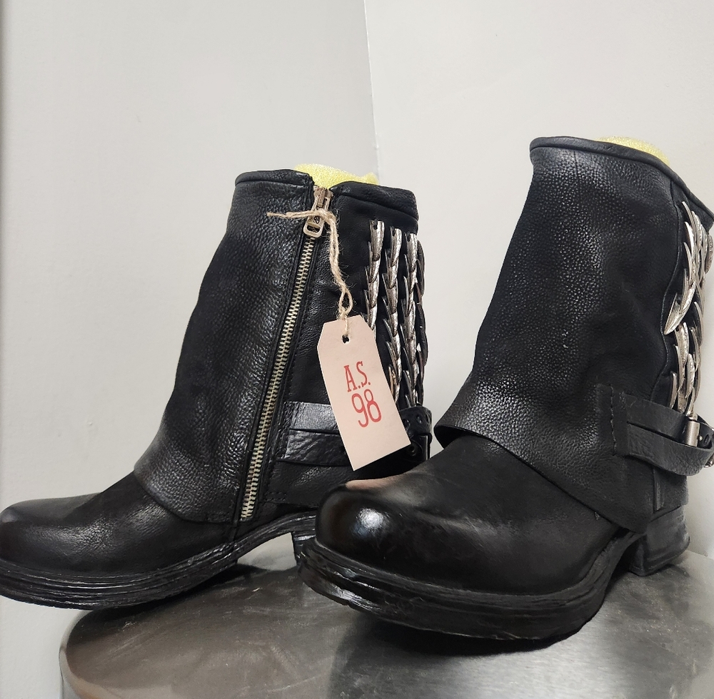 🚫Sold🚫A.S.98 Women's Black Leather Boots